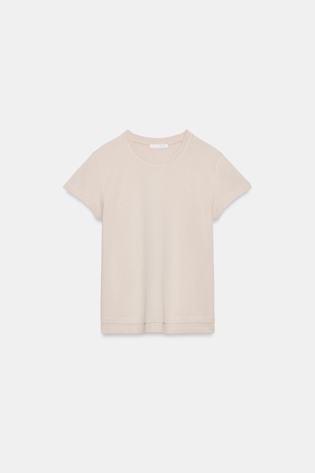 DOUBLE EFFECT SHORT SLEEVE T-SHIRT