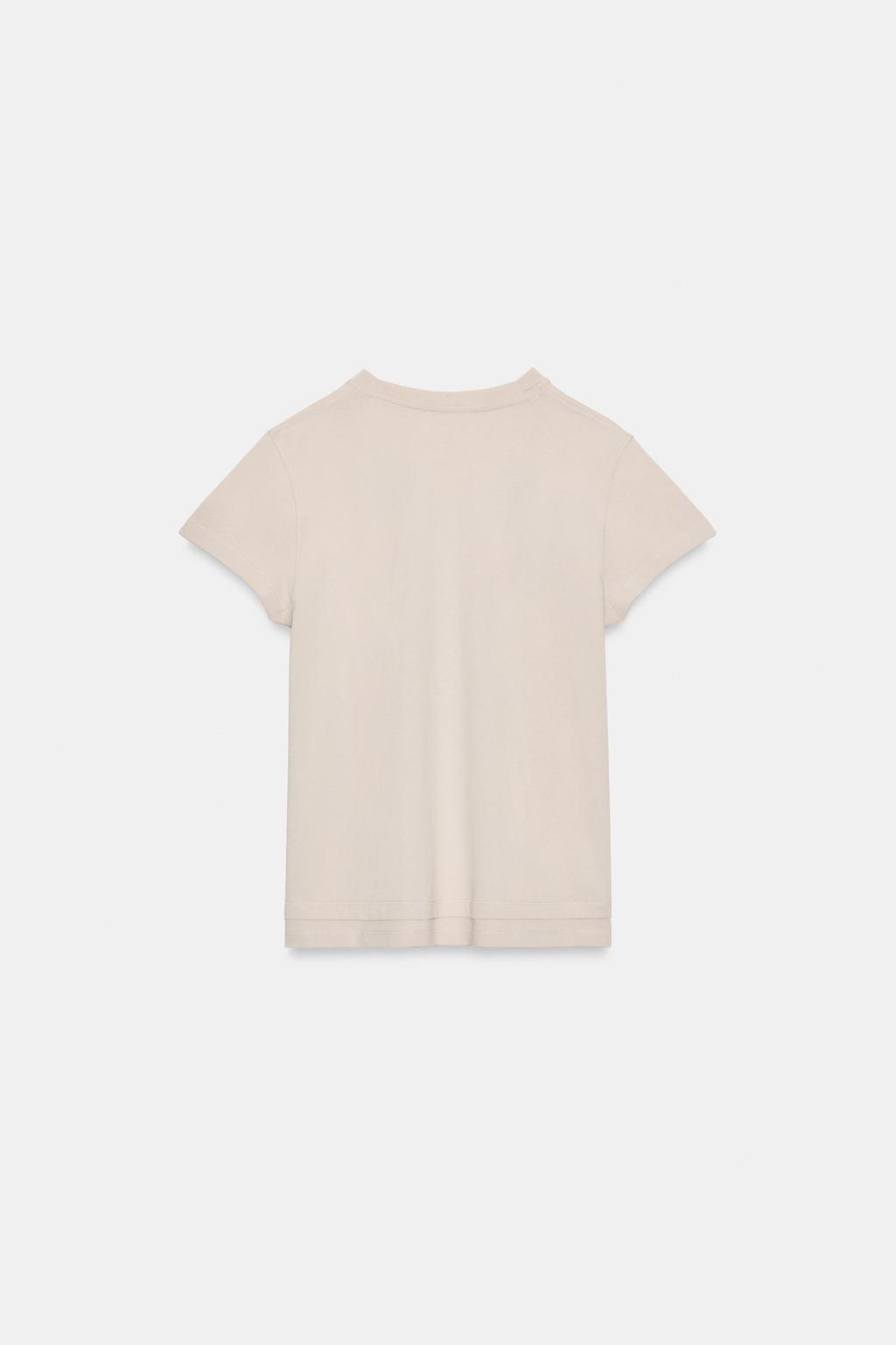 DOUBLE EFFECT SHORT SLEEVE T-SHIRT