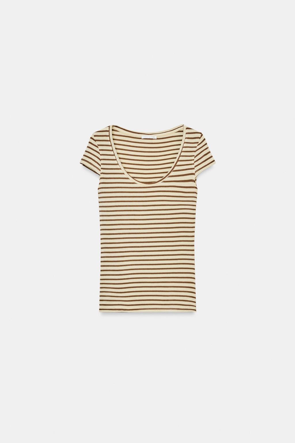 STRIPED SHORT SLEEVE T-SHIRT