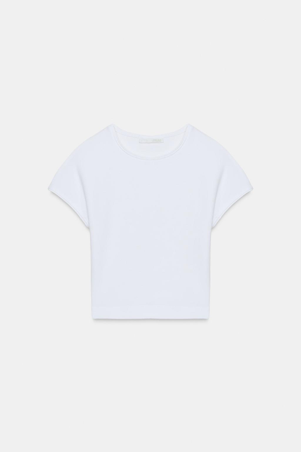 CROPPED SHORT SLEEVE T-SHIRT