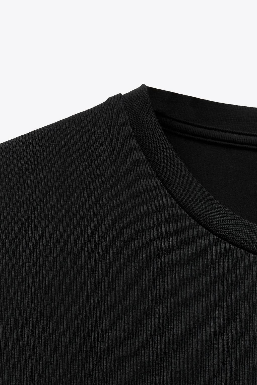 CROPPED SHORT SLEEVE T-SHIRT