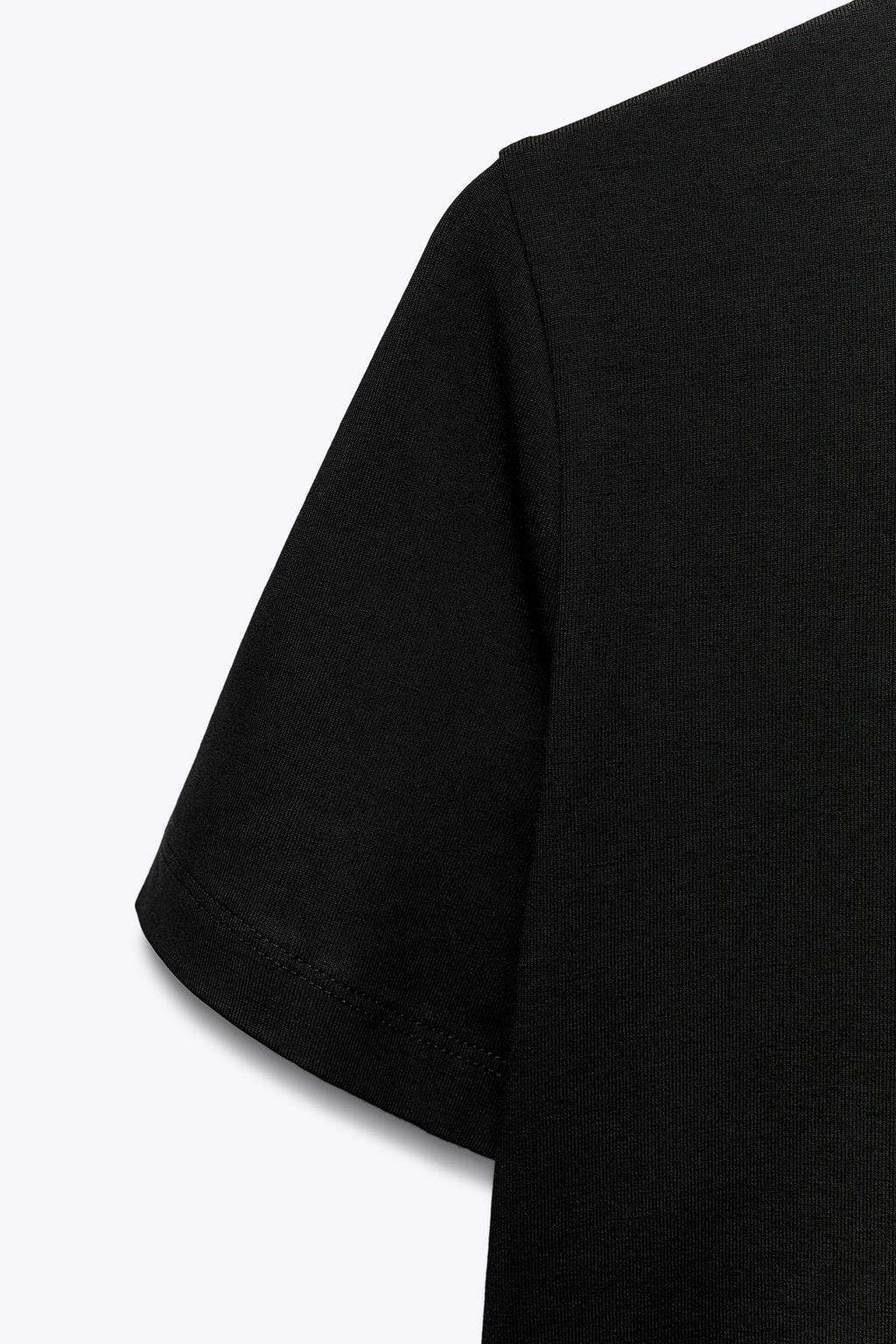 CROPPED SHORT SLEEVE T-SHIRT