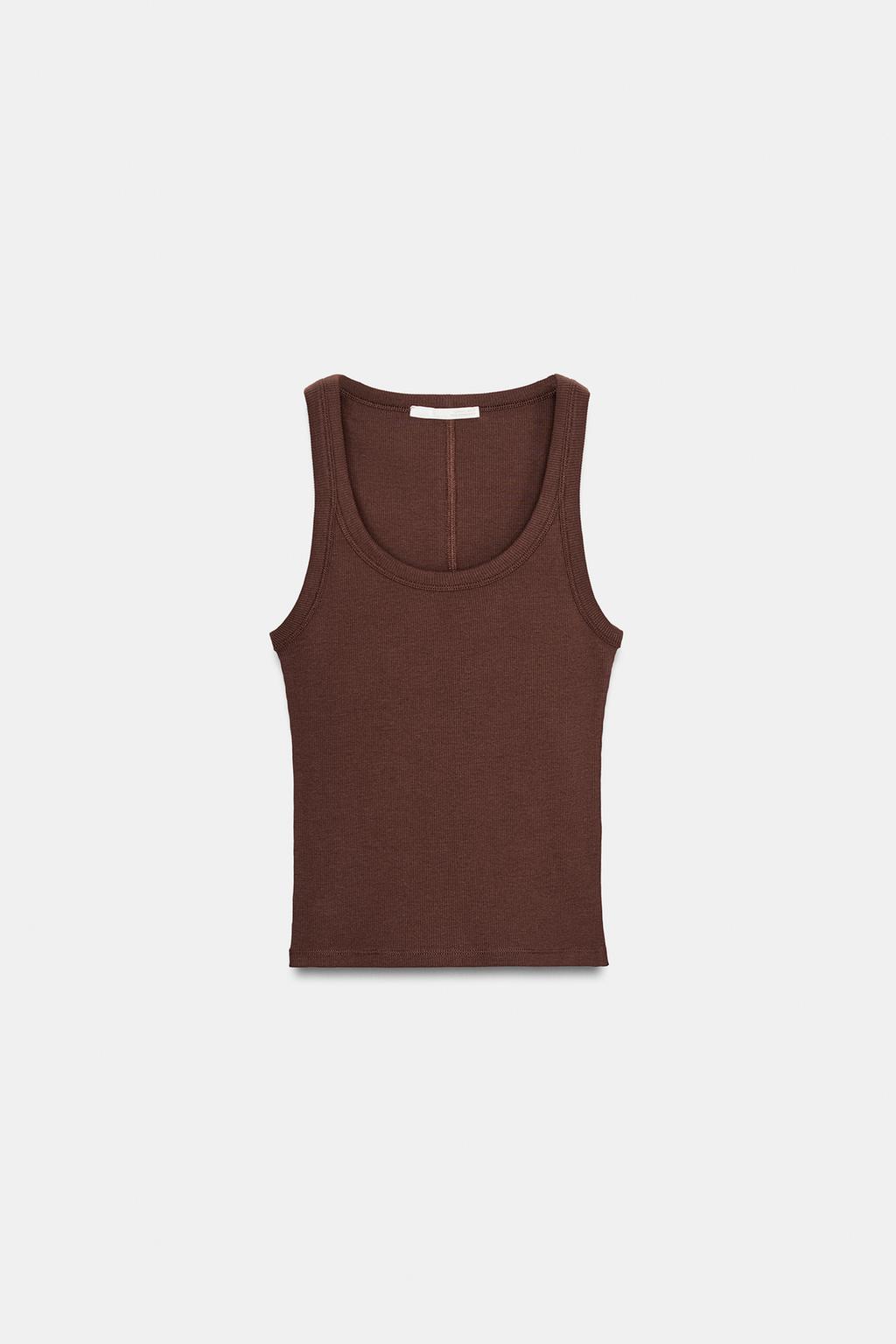 RIB SLEEVELESS TOP