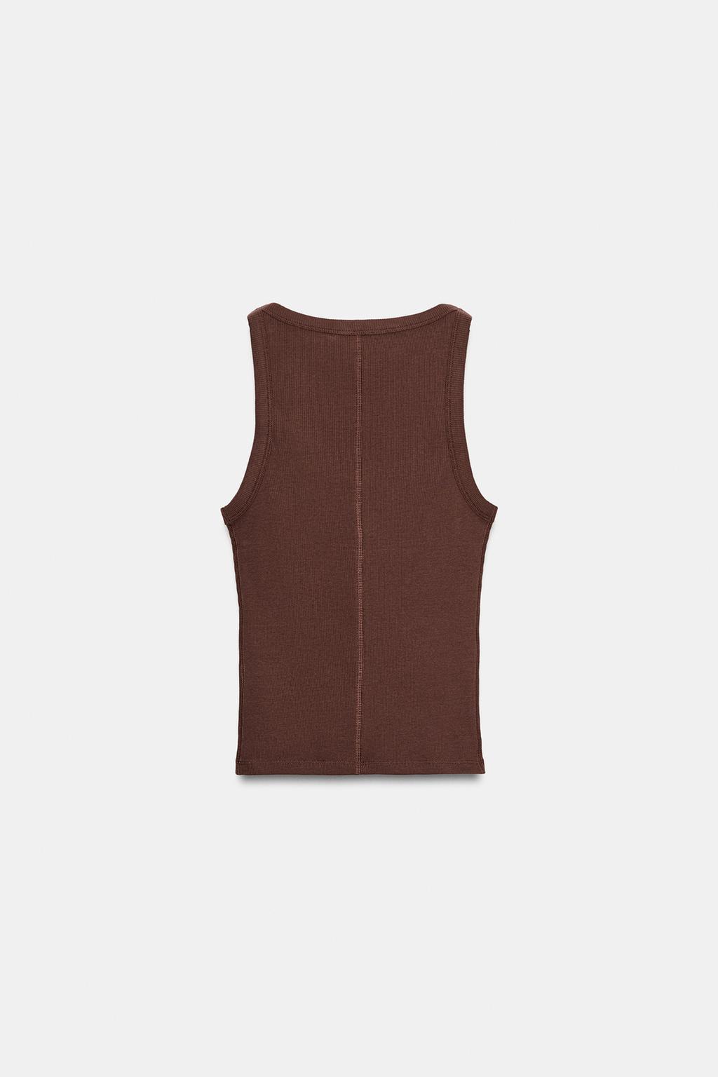 RIB SLEEVELESS TOP