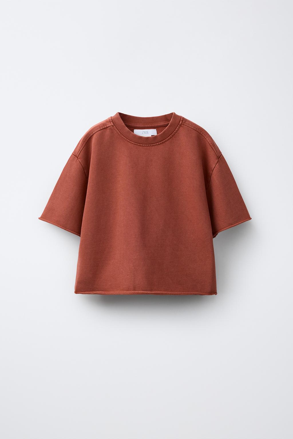 JOGGING FADED-EFFECT T-SHIRT