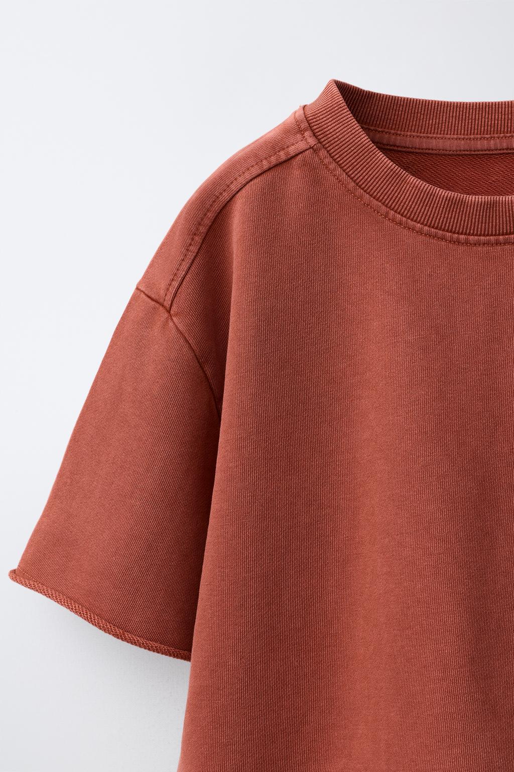 JOGGING FADED-EFFECT T-SHIRT