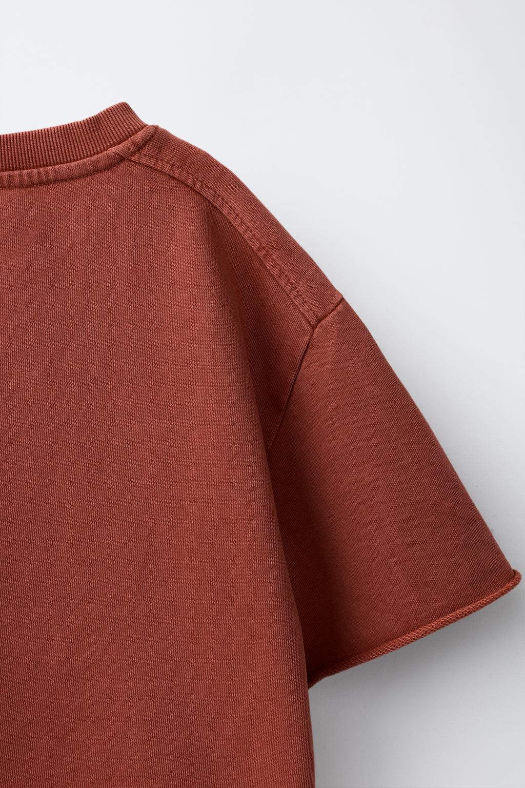 JOGGING FADED-EFFECT T-SHIRT