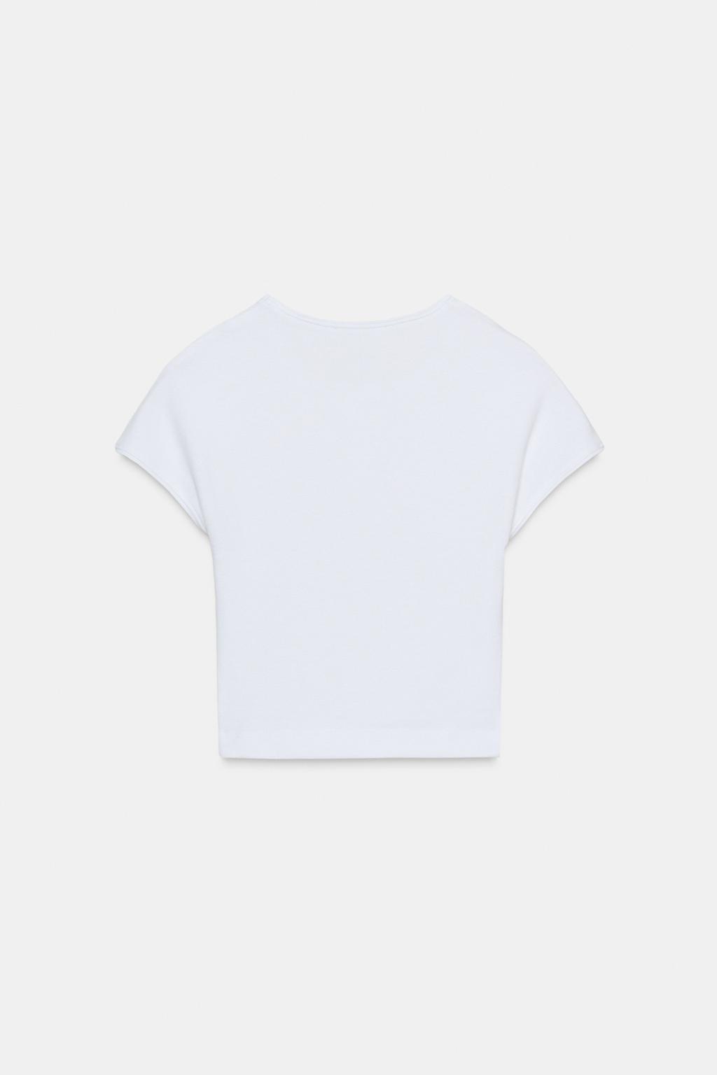 CROPPED SHORT SLEEVE T-SHIRT