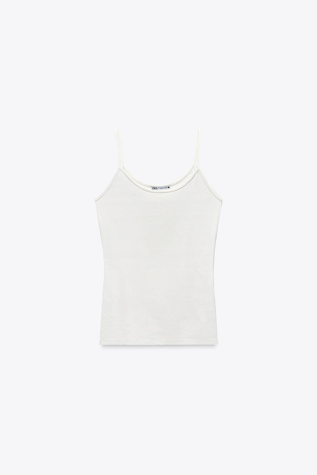 FINE STRAP POLYAMIDE T-SHIRT