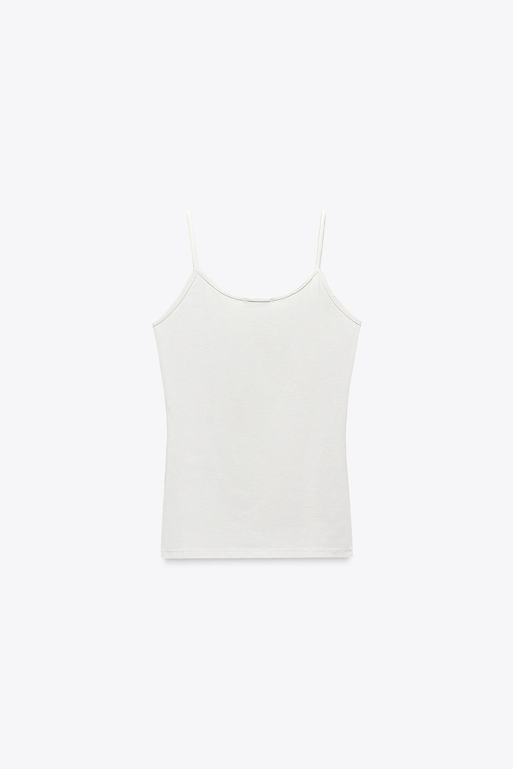 FINE STRAP POLYAMIDE T-SHIRT