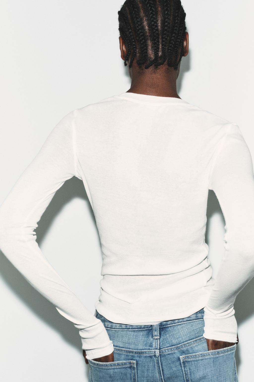 COTTON LONG SLEEVE T-SHIRT