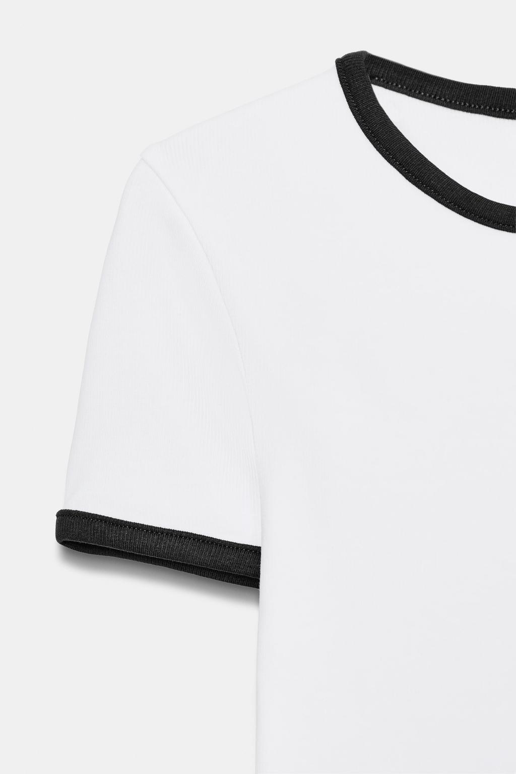 CONTRAST TRIM T-SHIRT