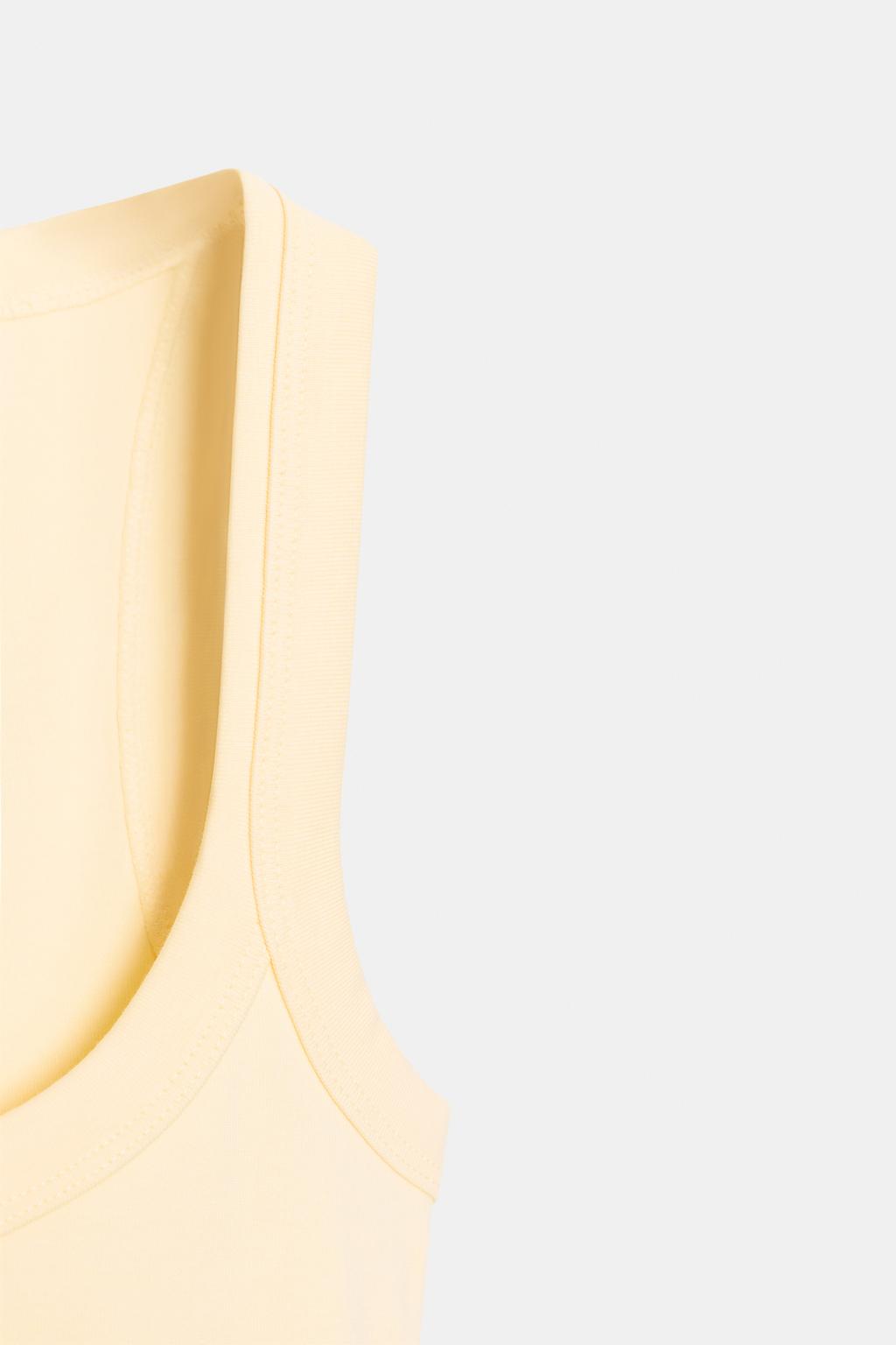 COTTON SLEEVELESS T-SHIRT