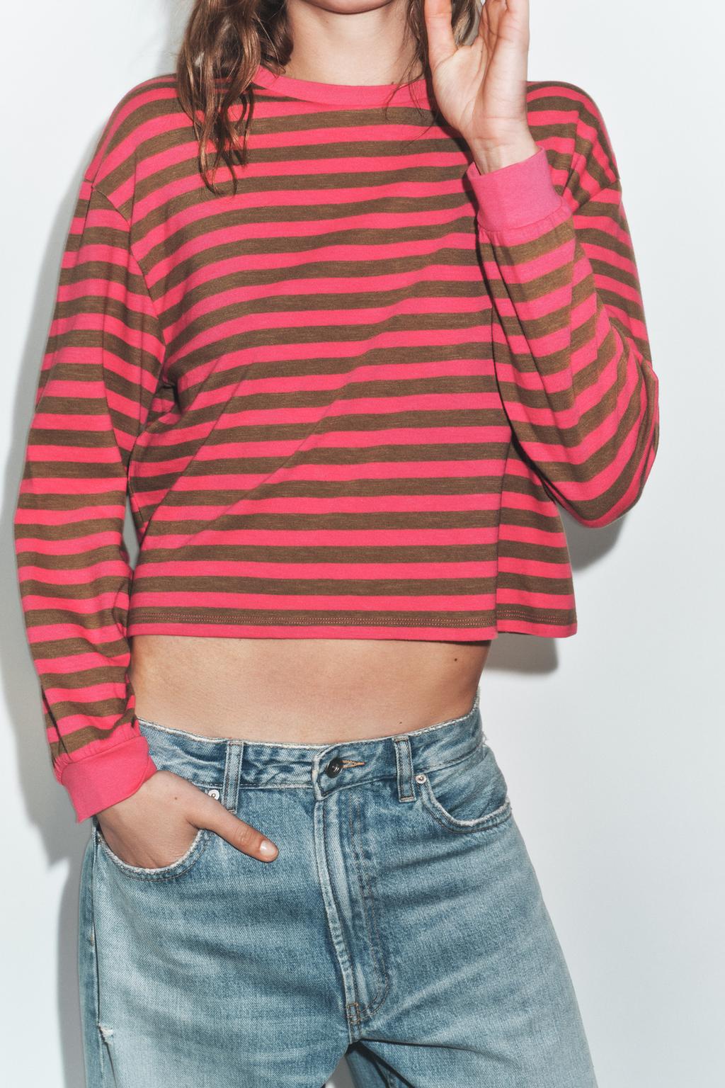 LONG SLEEVE STRIPED T-SHIRT