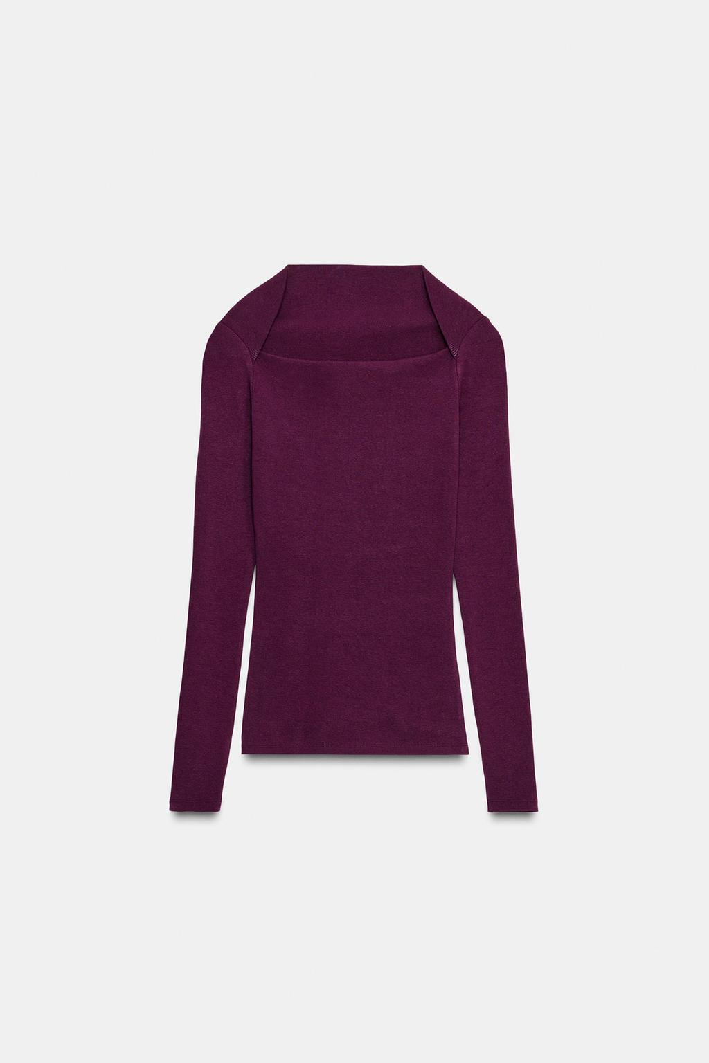 RIBBED LONG SLEEVE T-SHIRT