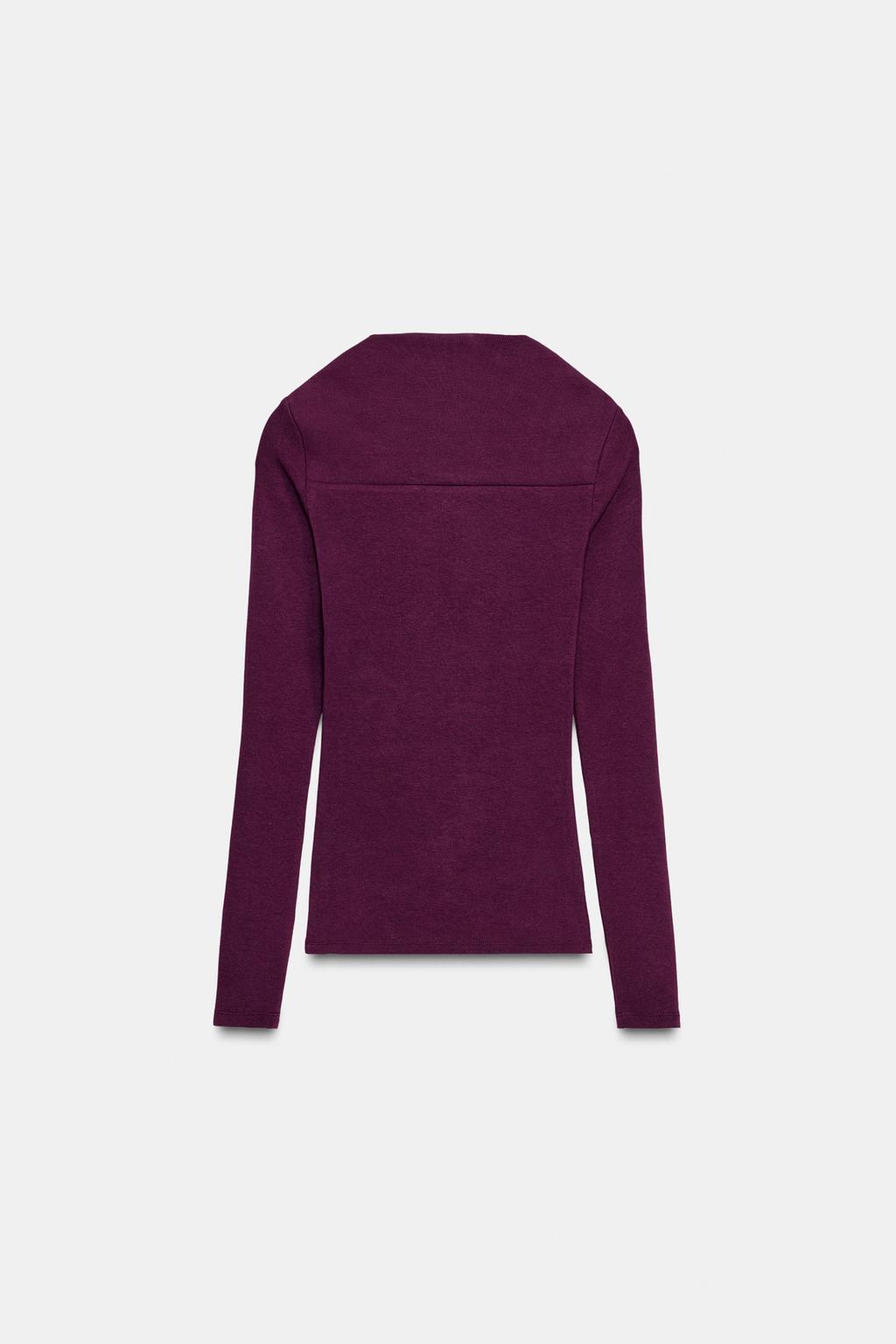 RIBBED LONG SLEEVE T-SHIRT