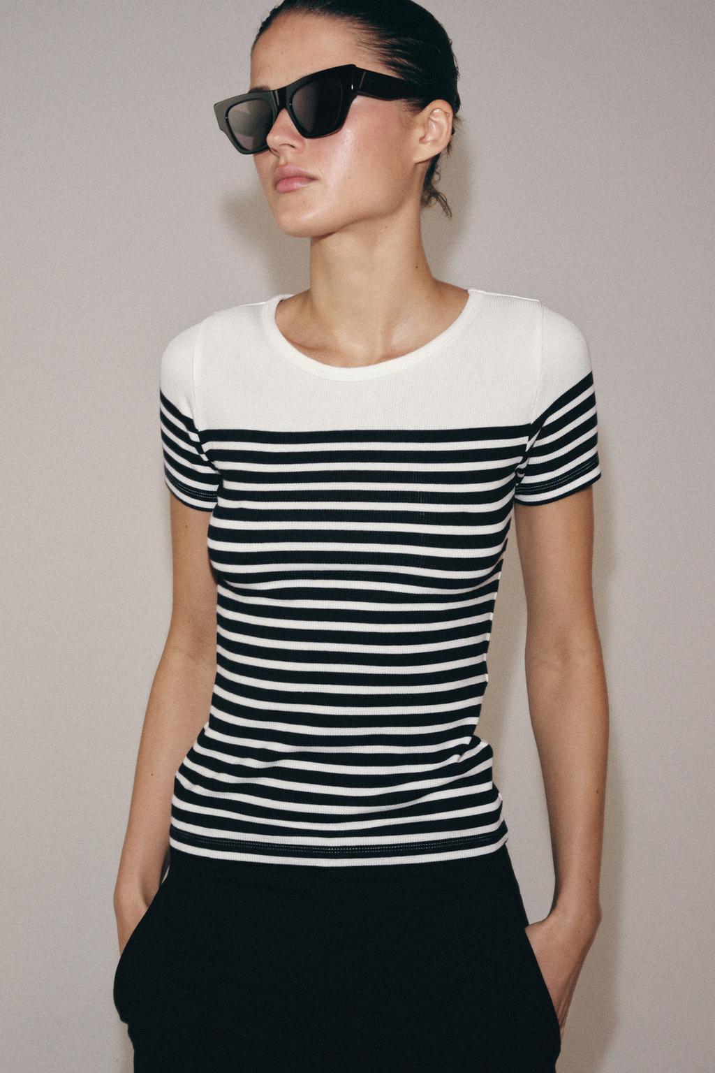 STRIPED SHORT SLEEVE T-SHIRT