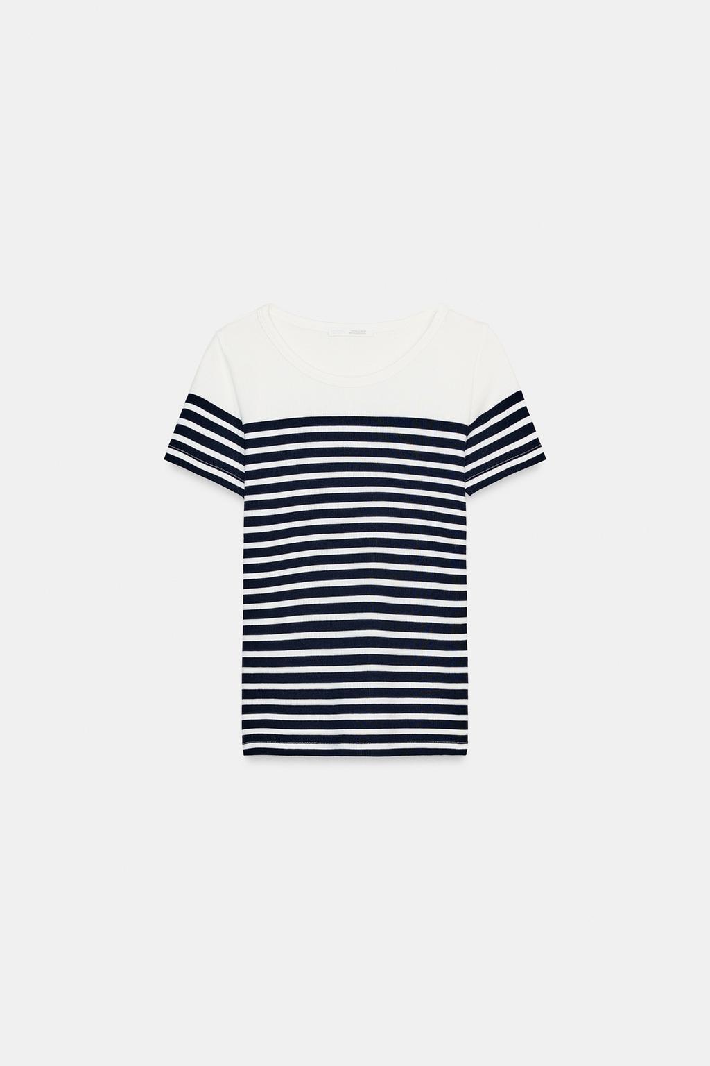 STRIPED SHORT SLEEVE T-SHIRT