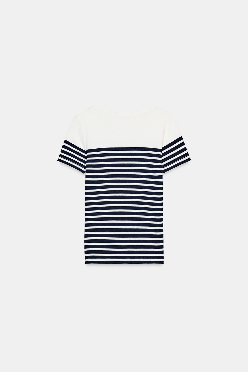 STRIPED SHORT SLEEVE T-SHIRT