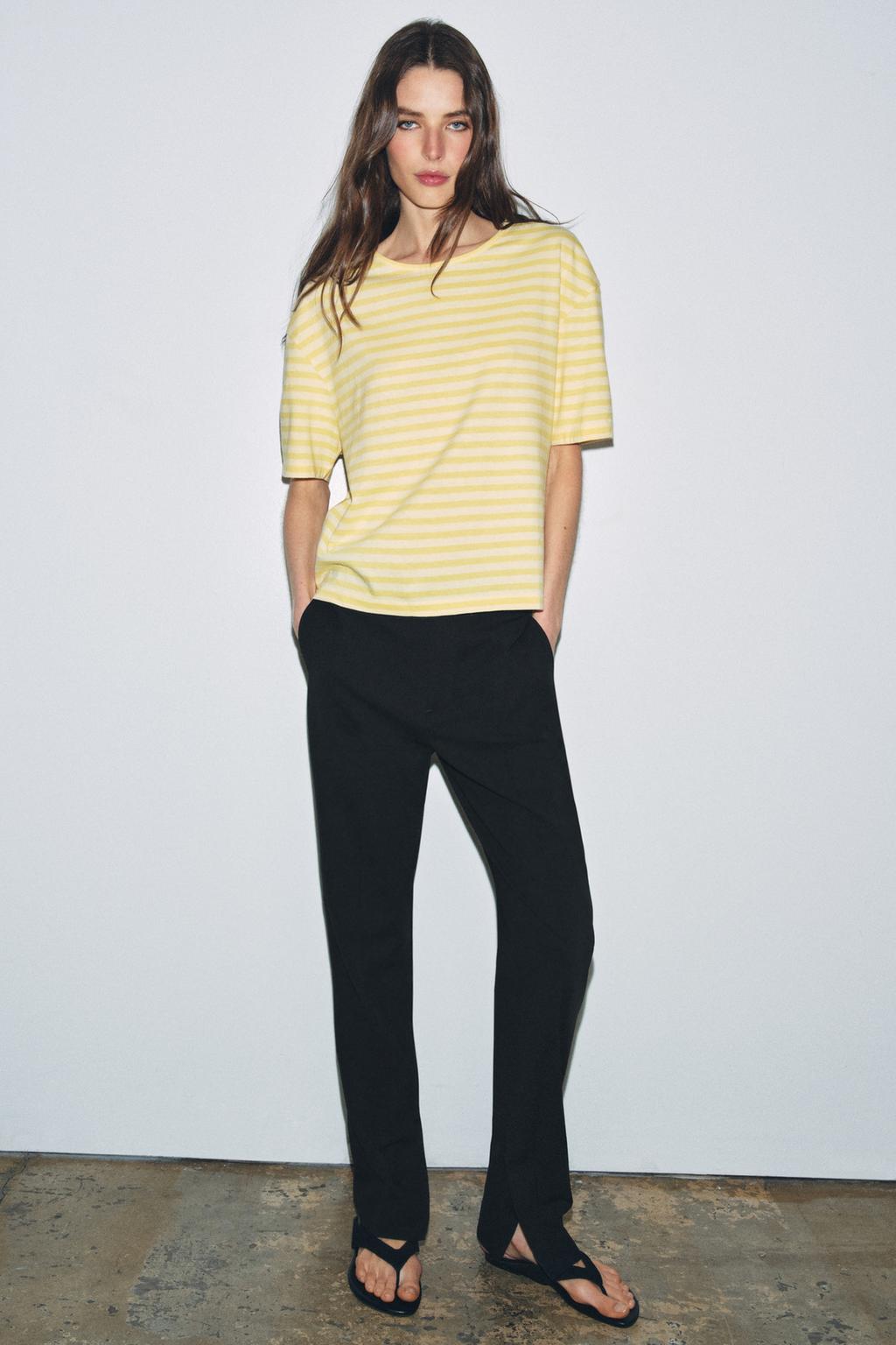 STRIPED SHORT SLEEVE T-SHIRT