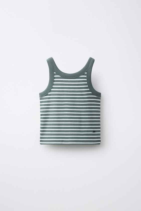 STRIPED APPLIQUÉ TOP