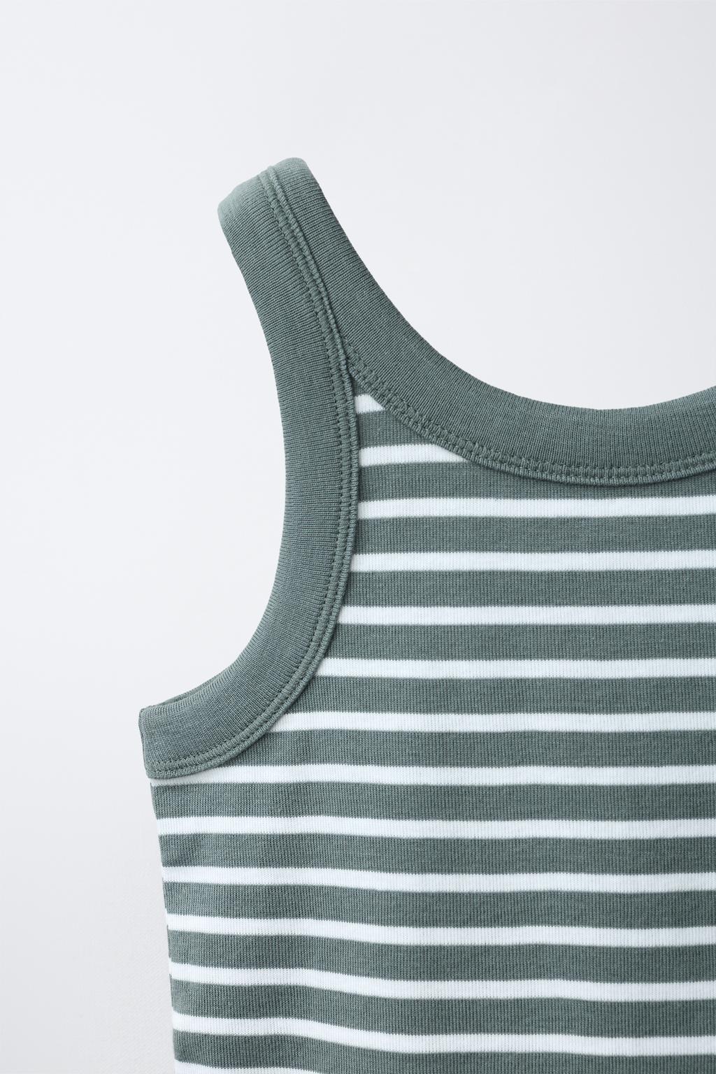 STRIPED APPLIQUÉ TOP