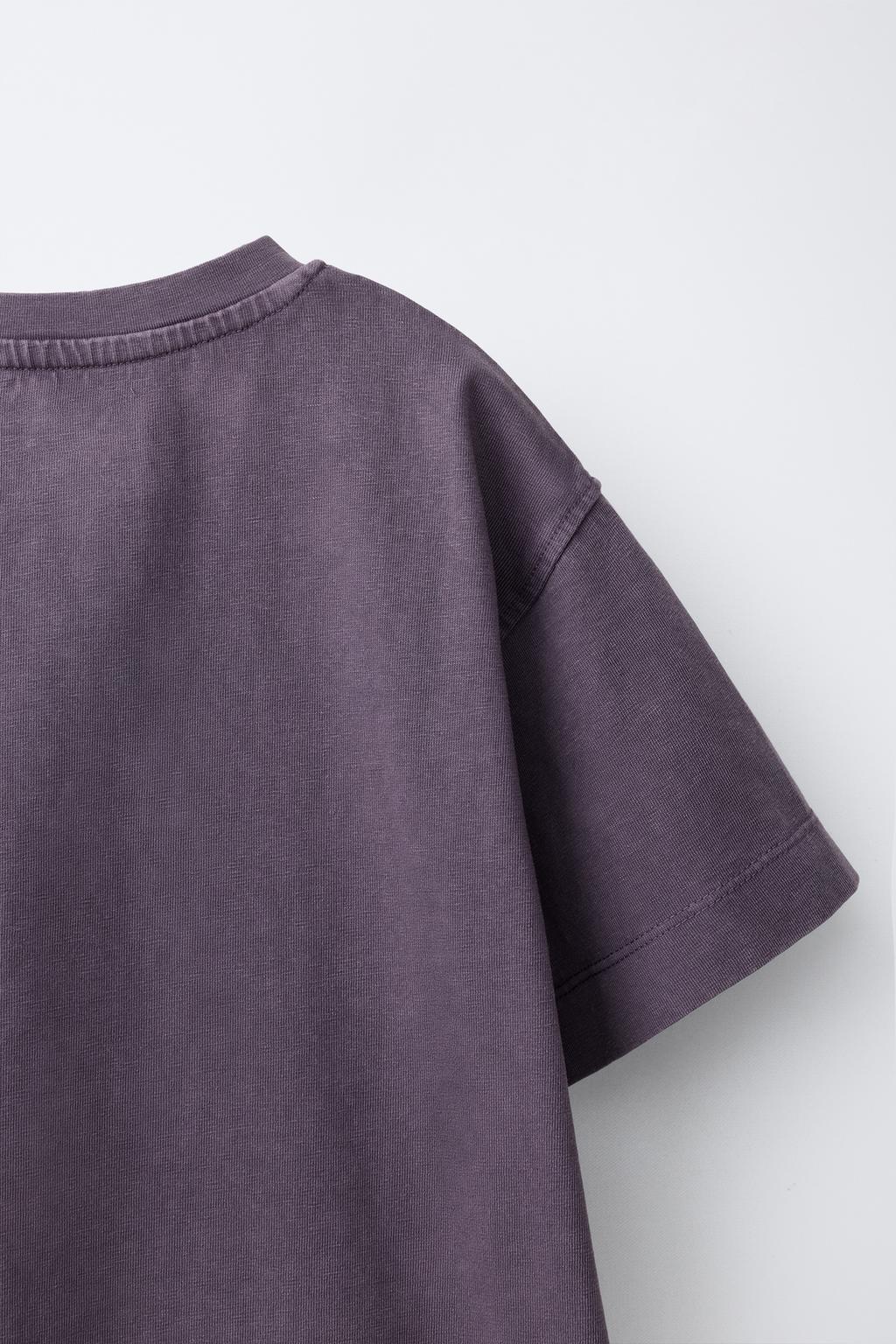 HEAVY WEIGHT FADED-EFFECT T-SHIRT