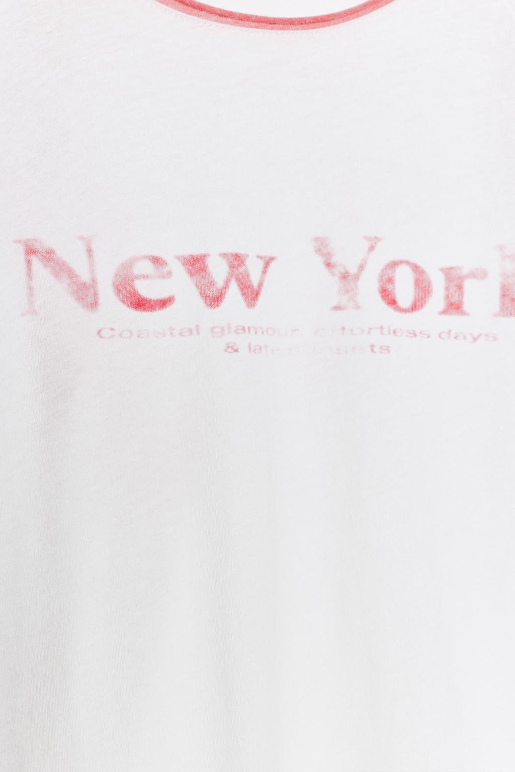 OVERSIZE SLUB KNIT RAGLAN SLEEVE T-SHIRT