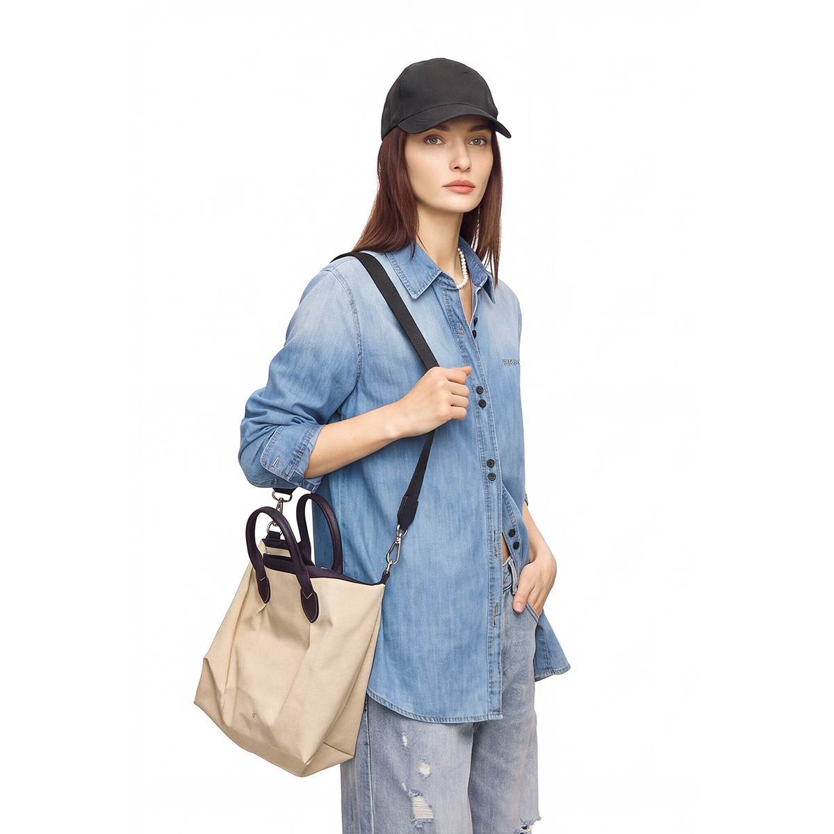Ombré denim shirt