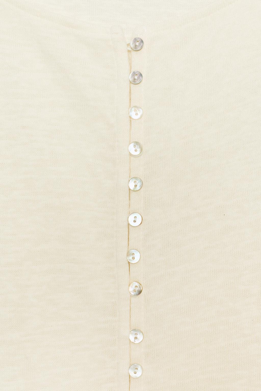 RUSTIC T-SHIRT WITH BUTTONS