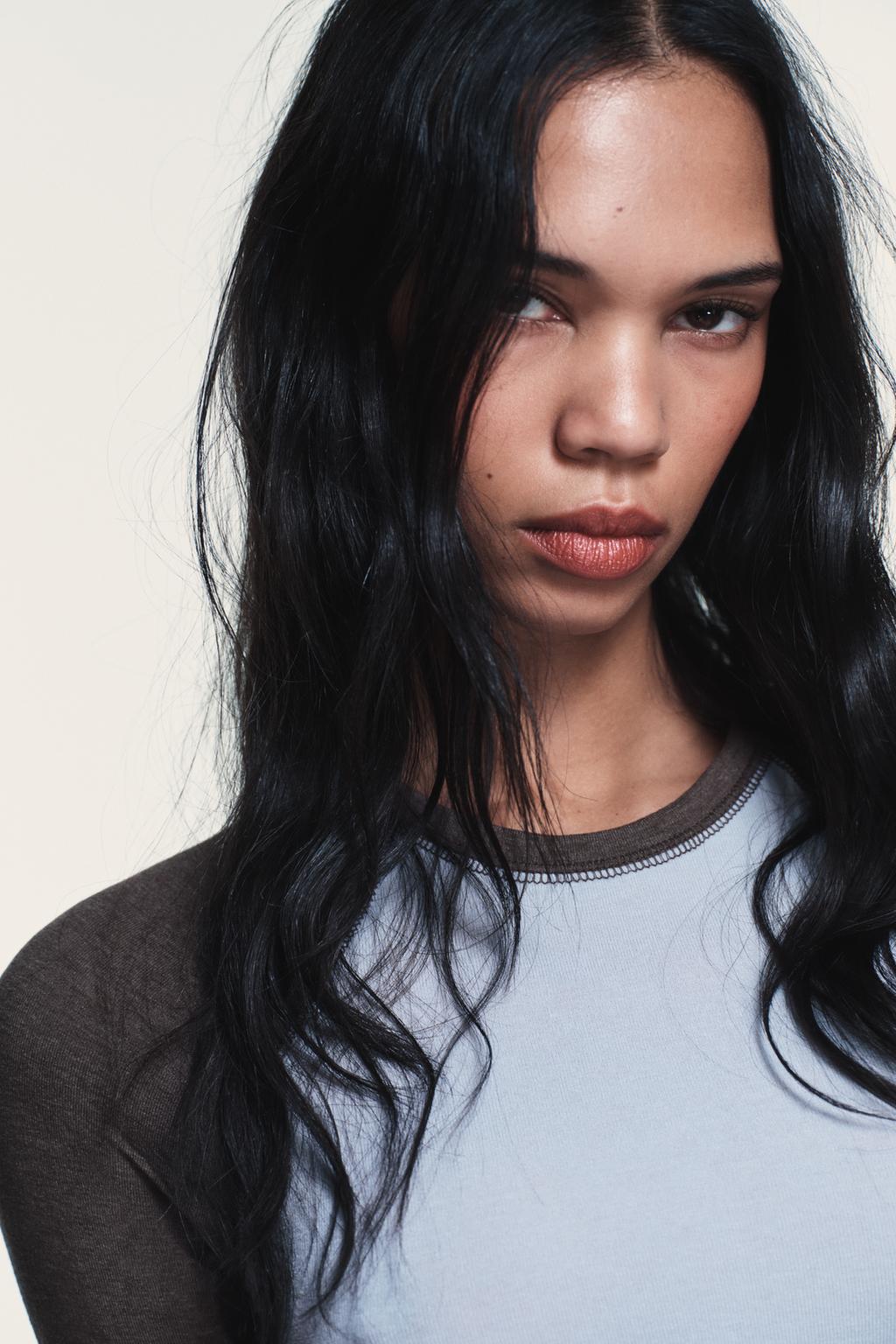 CONTRAST RAGLAN SLEEVE T-SHIRT