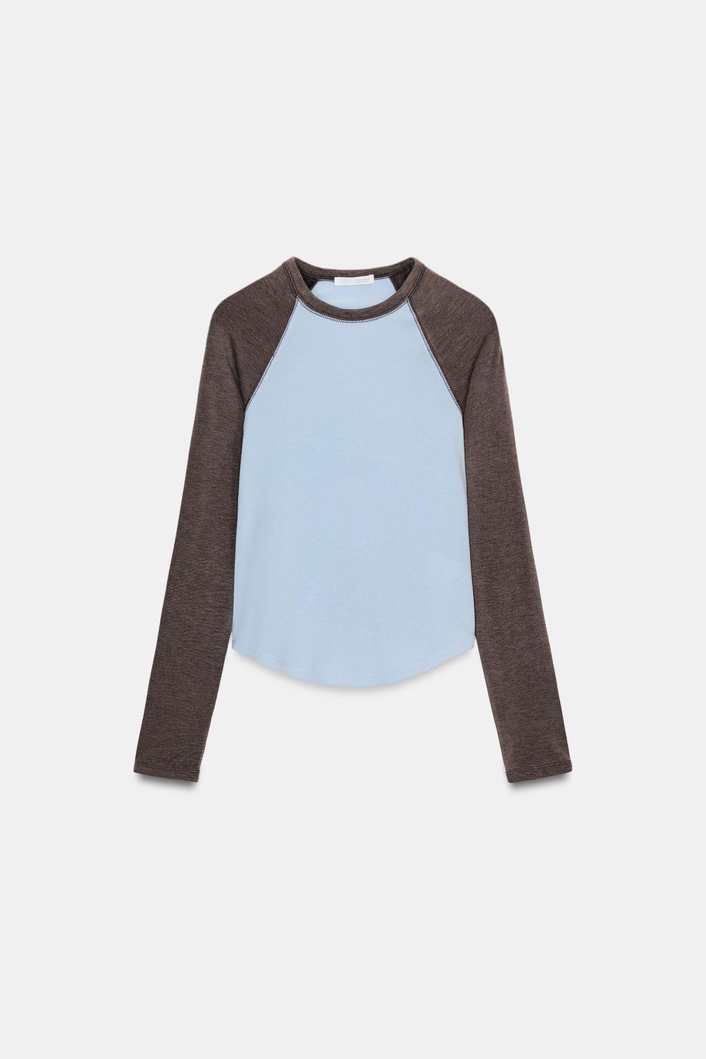 CONTRAST RAGLAN SLEEVE T-SHIRT