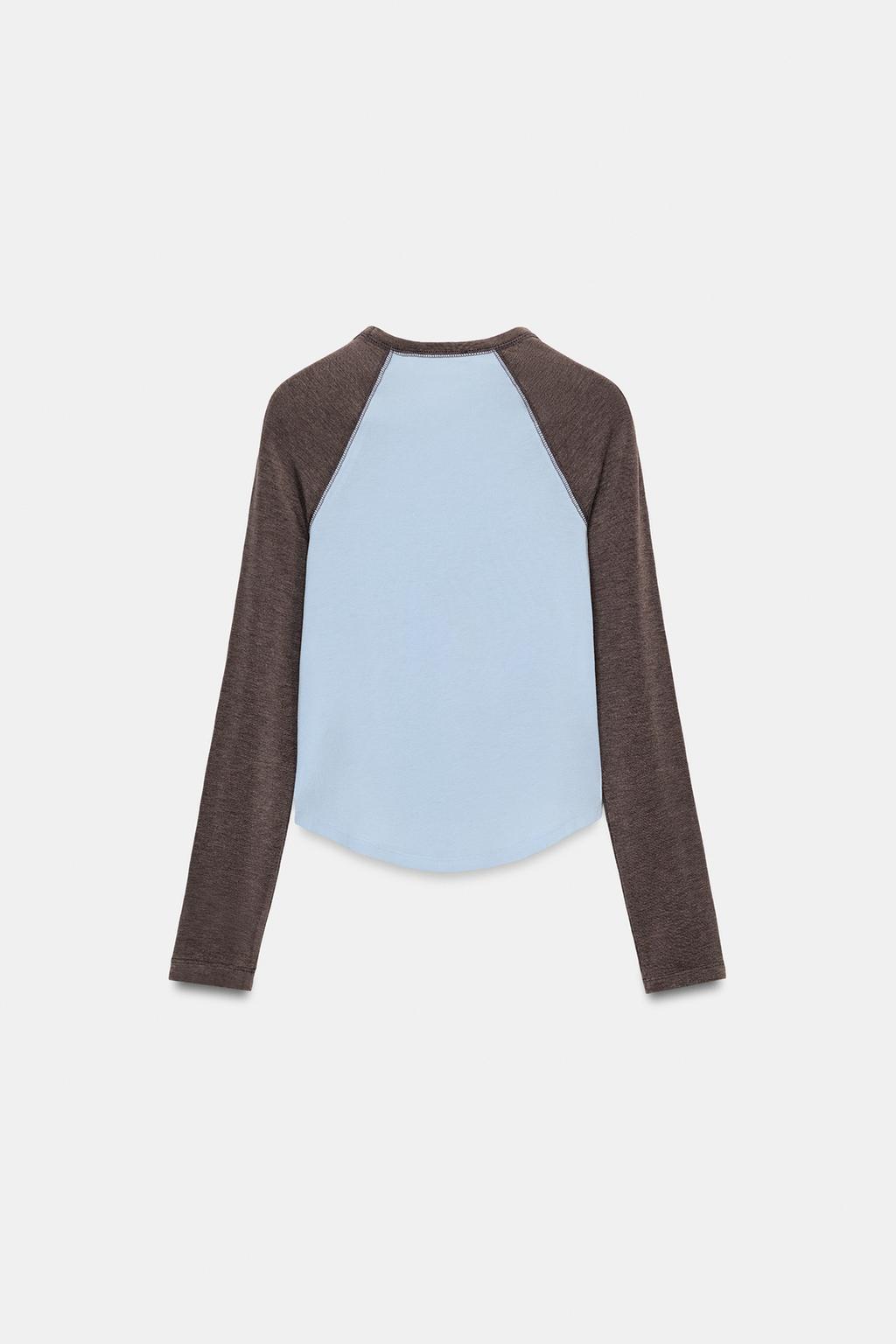 CONTRAST RAGLAN SLEEVE T-SHIRT