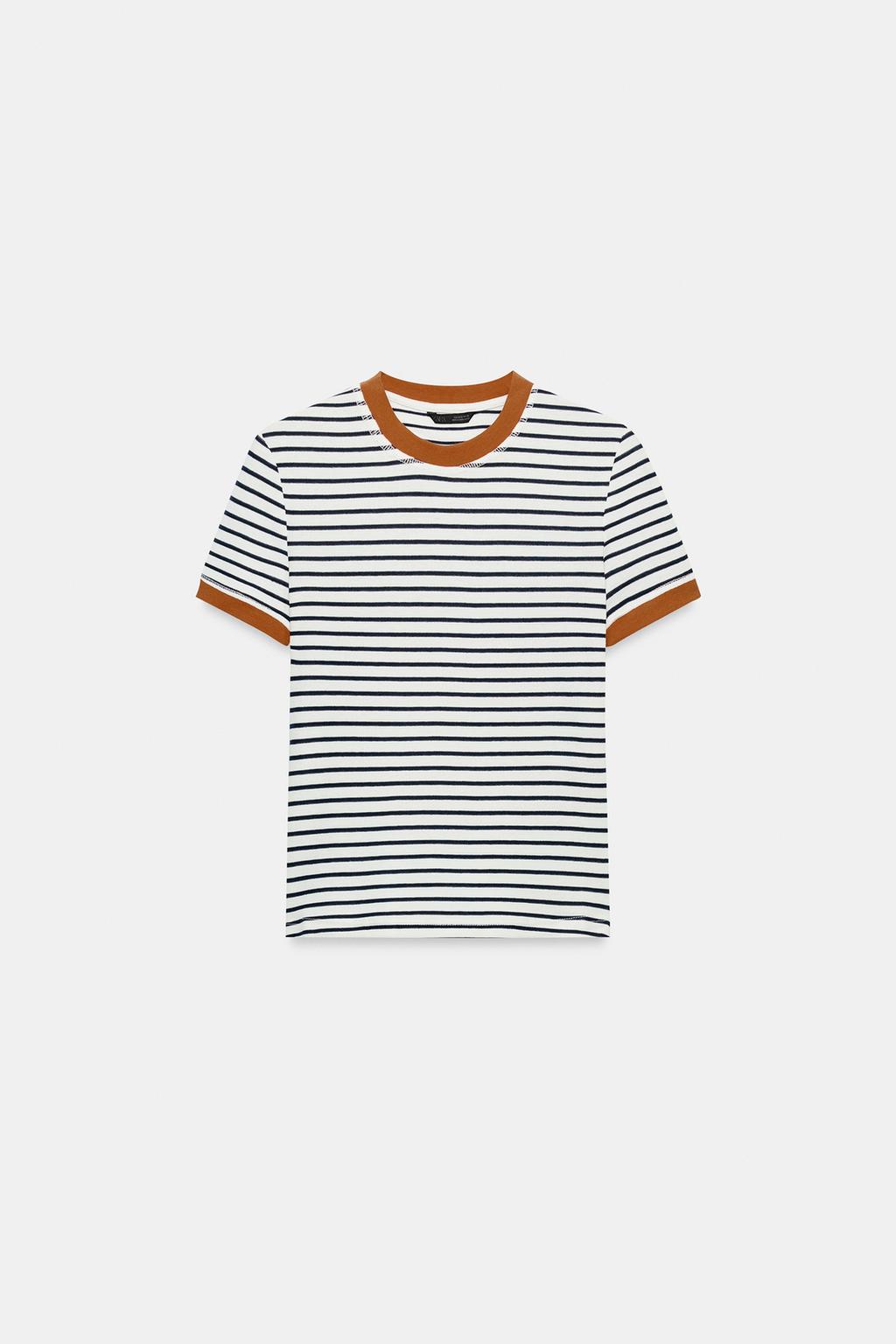 STRIPED SHORT SLEEVE T-SHIRT