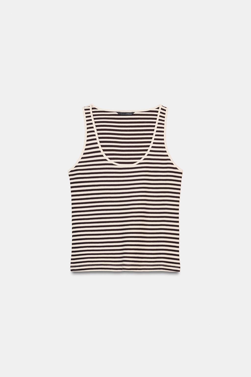 STRIPED SLEEVELESS TOP