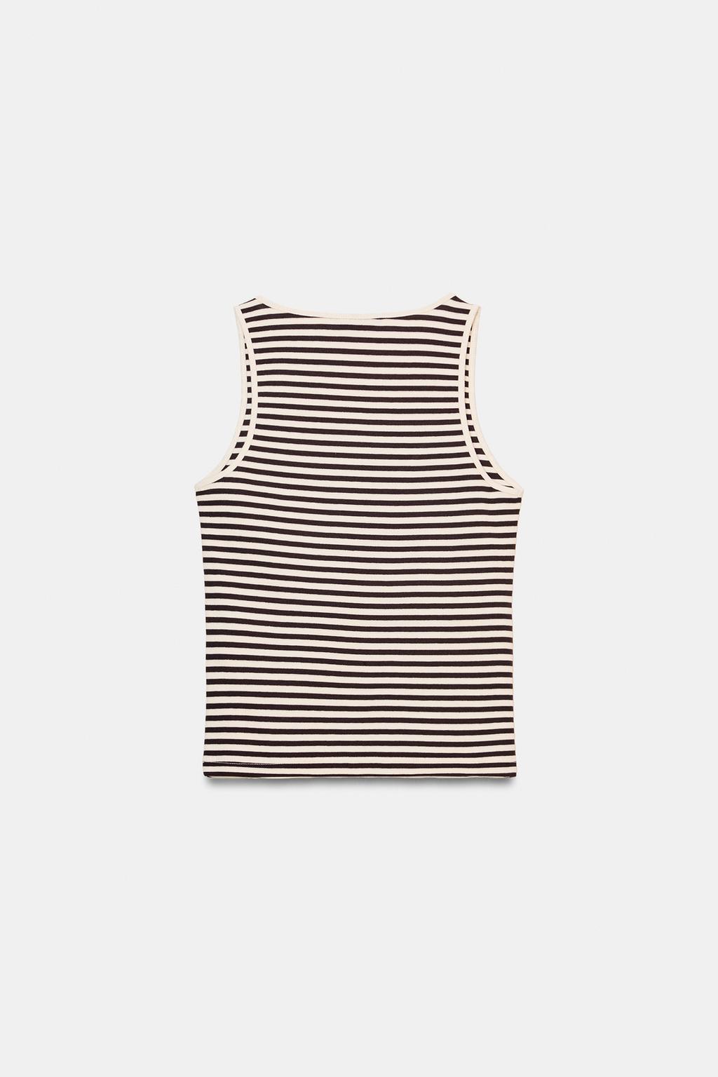 STRIPED SLEEVELESS TOP