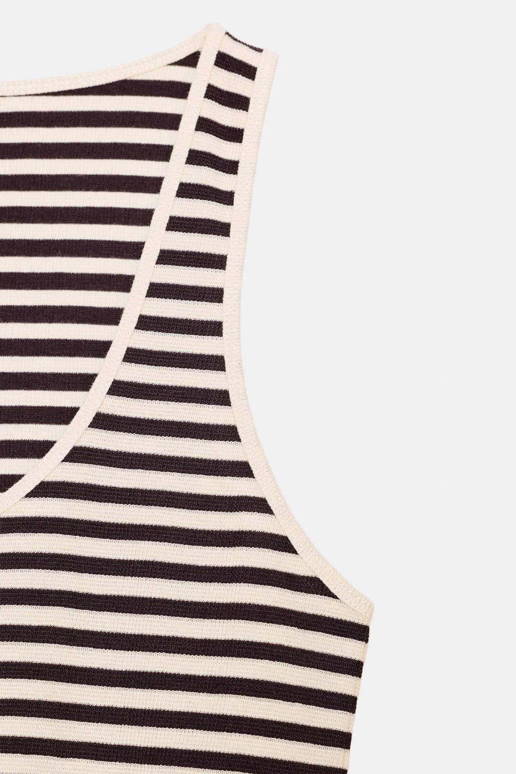 STRIPED SLEEVELESS TOP