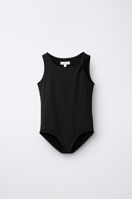 POLYAMIDE BODYSUIT WITH KNOT