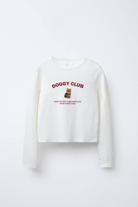 PRINTED RIBBED T-SHIRT