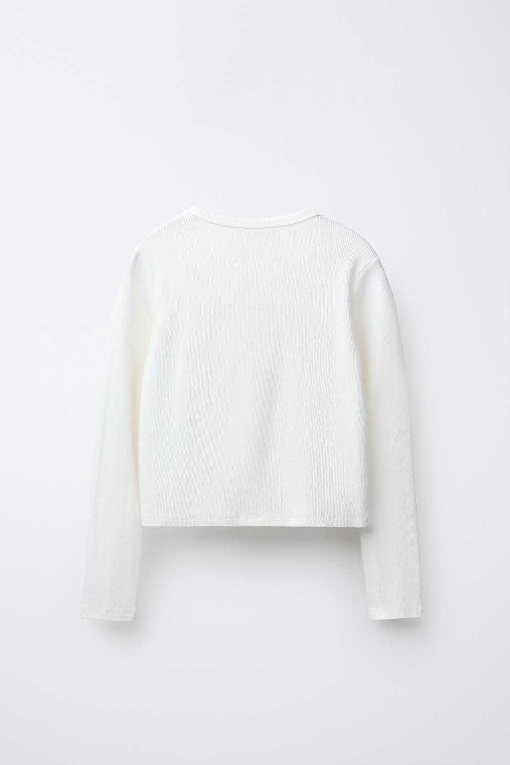 PRINTED RIBBED T-SHIRT