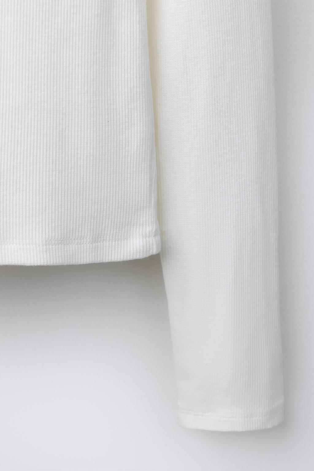 PRINTED RIBBED T-SHIRT