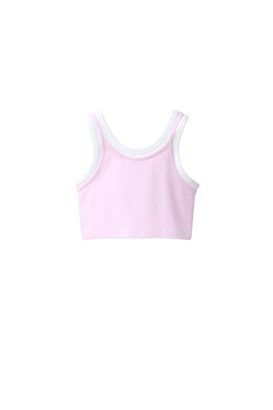 CONTRAST DOUBLE-LAYER TOP