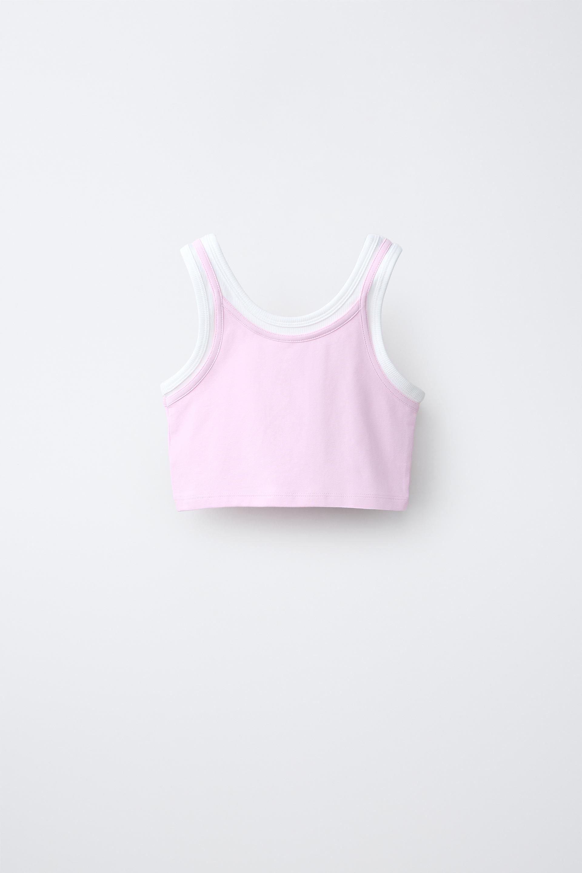 CONTRAST DOUBLE-LAYER TOP