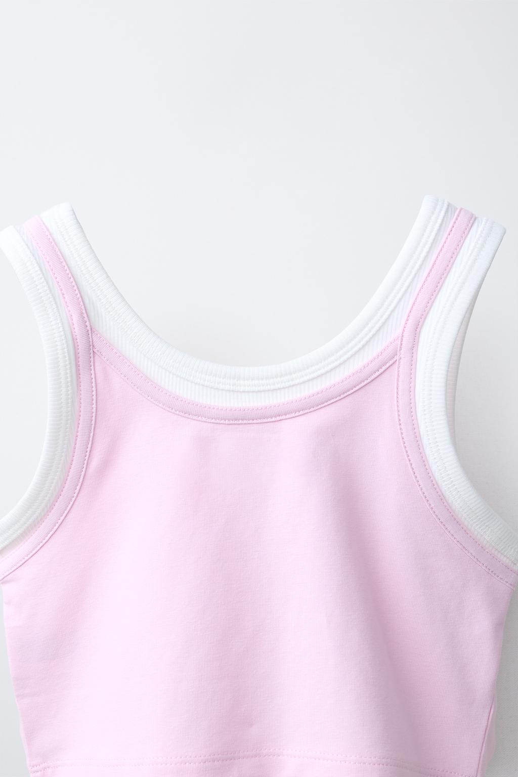 CONTRAST DOUBLE-LAYER TOP