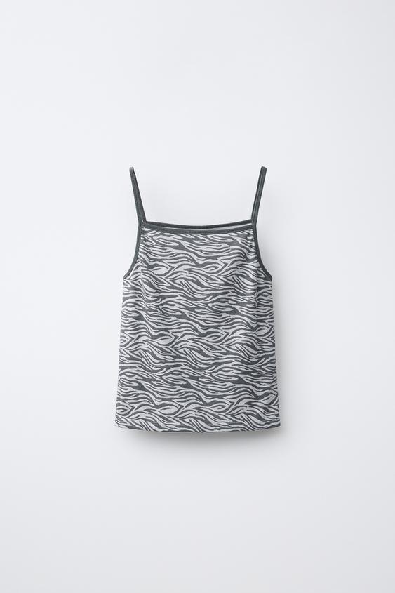 ZEBRA PRINT TOP