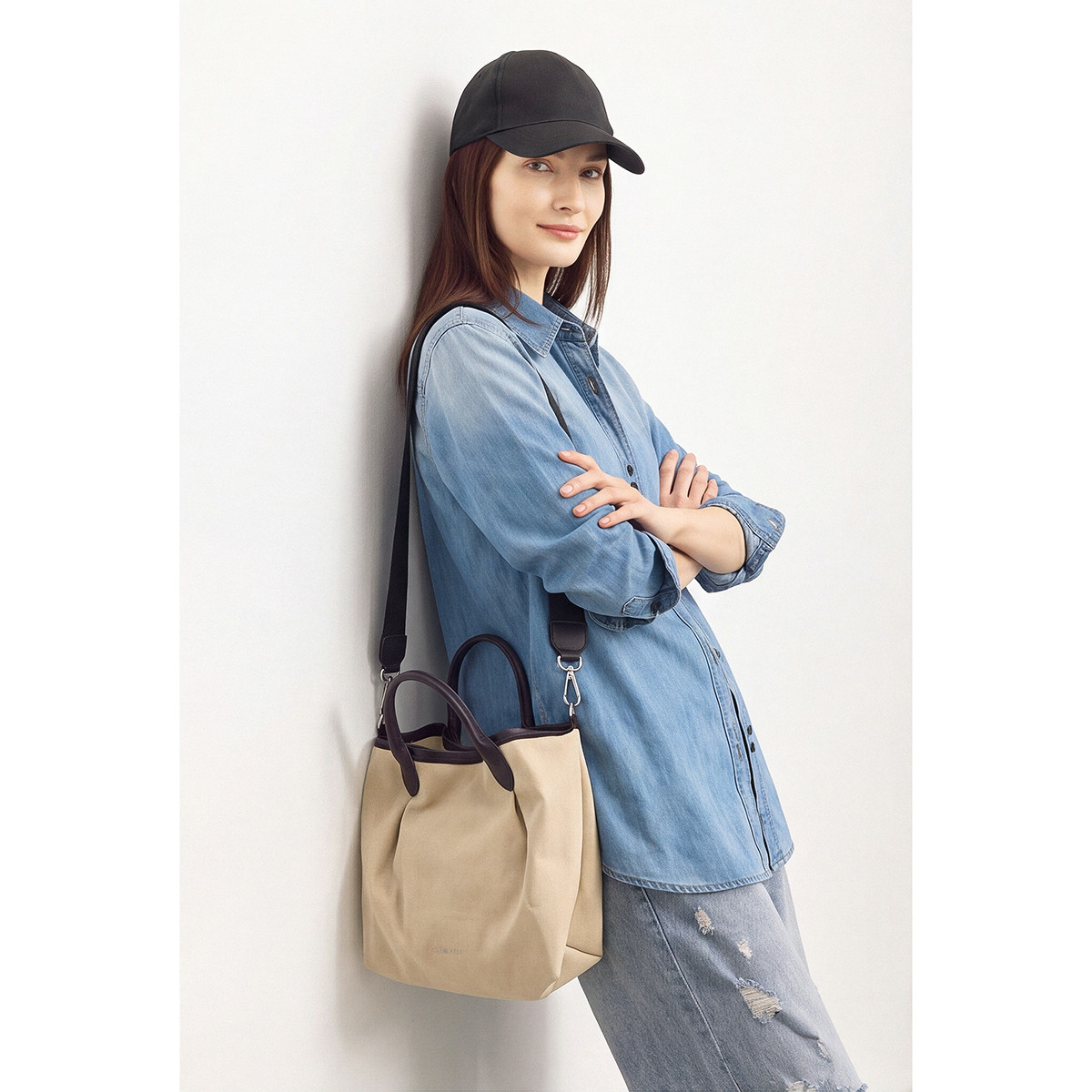 Ombré denim shirt
