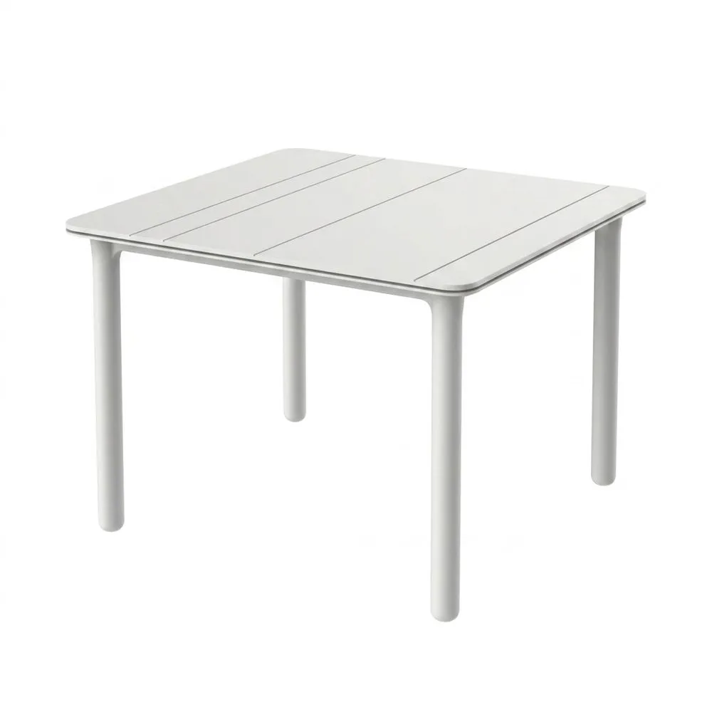 Mesa Cuadrada para Interior y Exterior 90x90, Uso Multifuncional