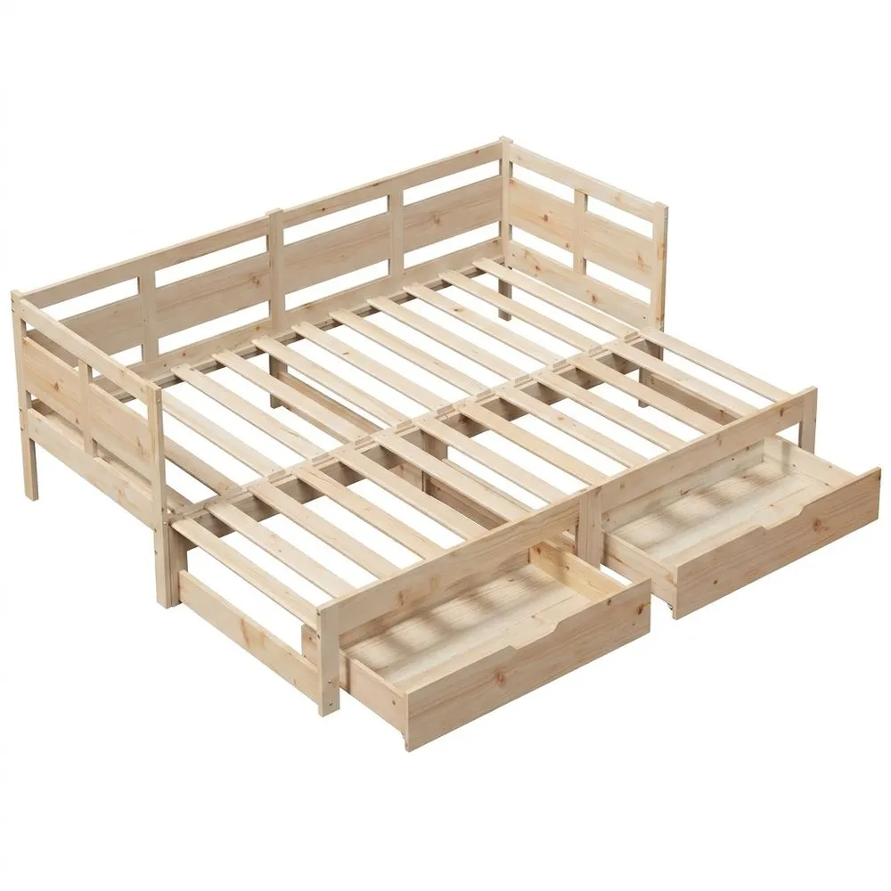 Cama Nido con Cajones 90x190cm Sin Colchón