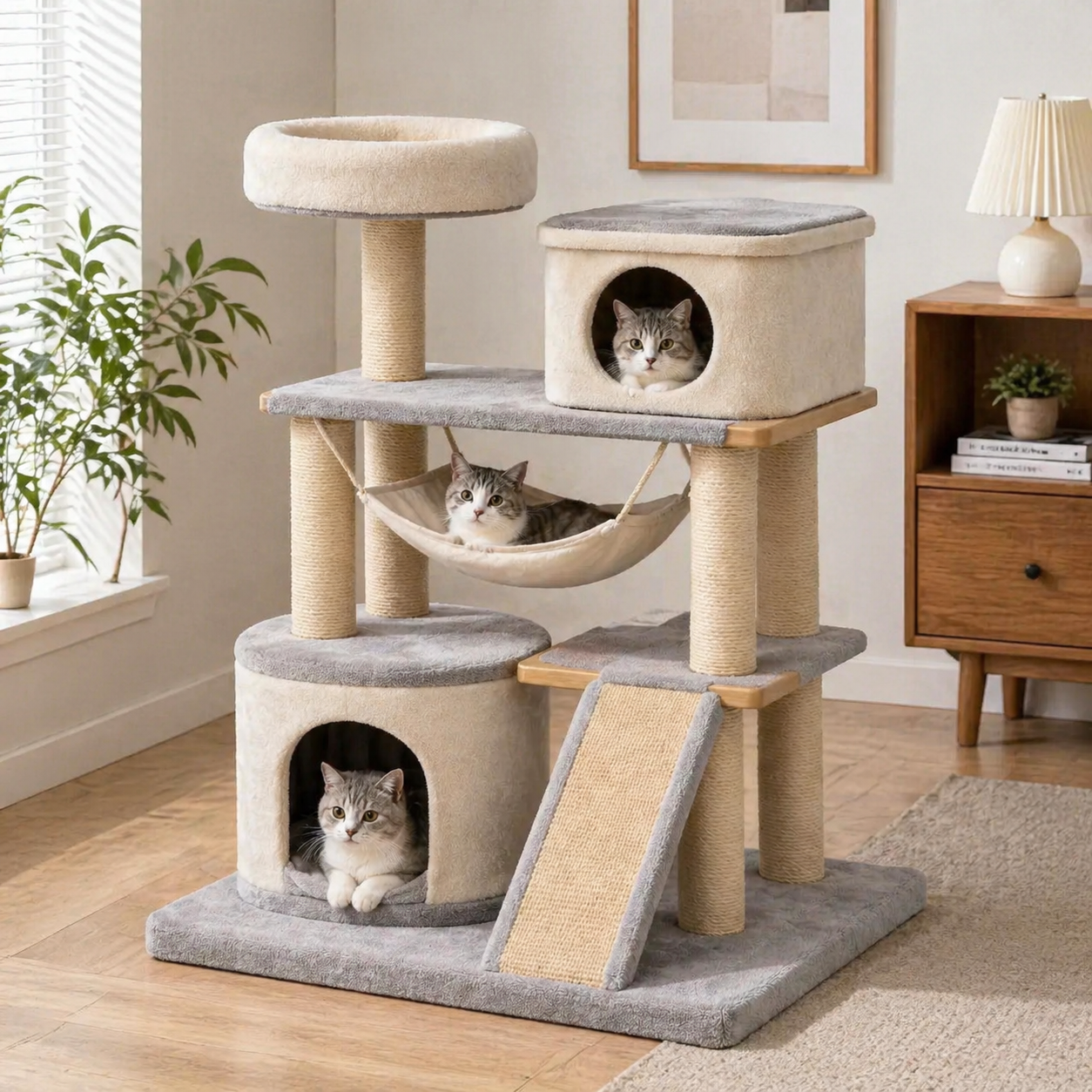 Albero tiragraffi per gatti