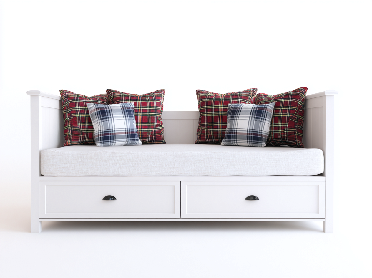 Sofa z funkcją spania-drewno-tkanina-210x95x93 cm-biały-nowoczesny-Midorvaroom